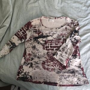 Y2k 90's Grange Indie Sleeze Top